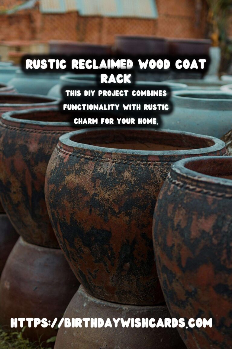 DIY Entryway Coat Rack Using Reclaimed Wood for a Rustic Touch