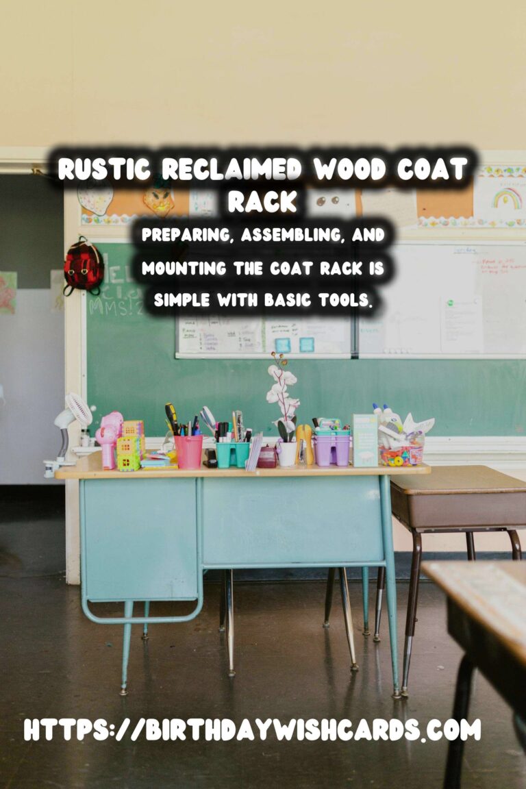 DIY Entryway Coat Rack Using Reclaimed Wood for a Rustic Touch