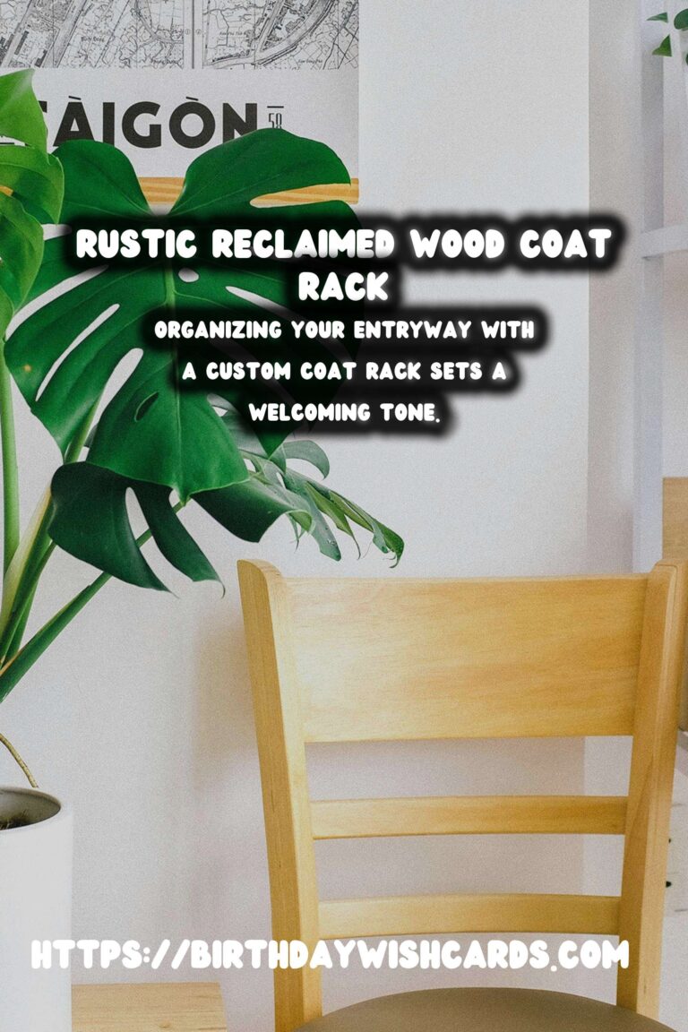 DIY Entryway Coat Rack Using Reclaimed Wood for a Rustic Touch