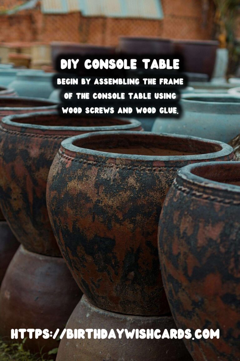 DIY Entryway Console Table: A Step-by-Step Guide to Building Your Own