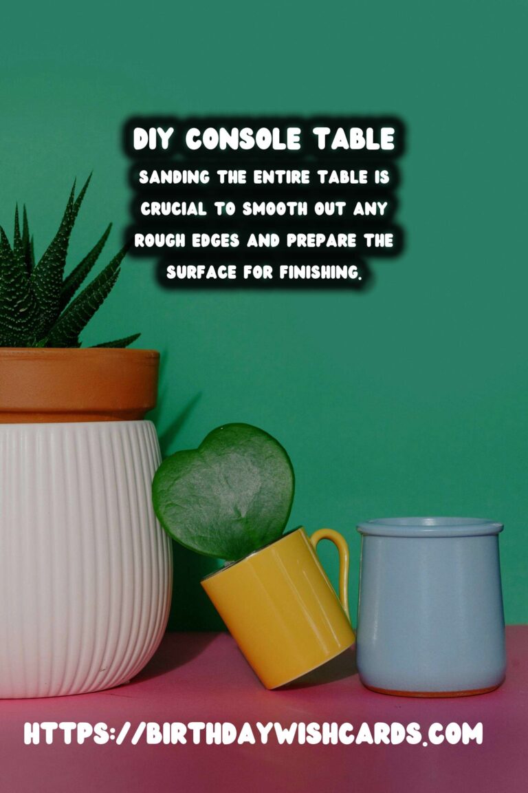 DIY Entryway Console Table: A Step-by-Step Guide to Building Your Own