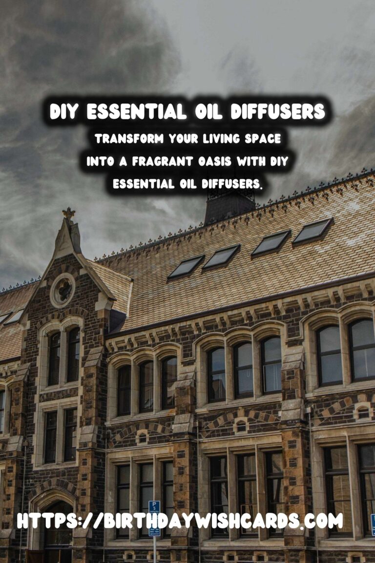 DIY Essential Oil Diffusers: Embrace Natural Scents at Home