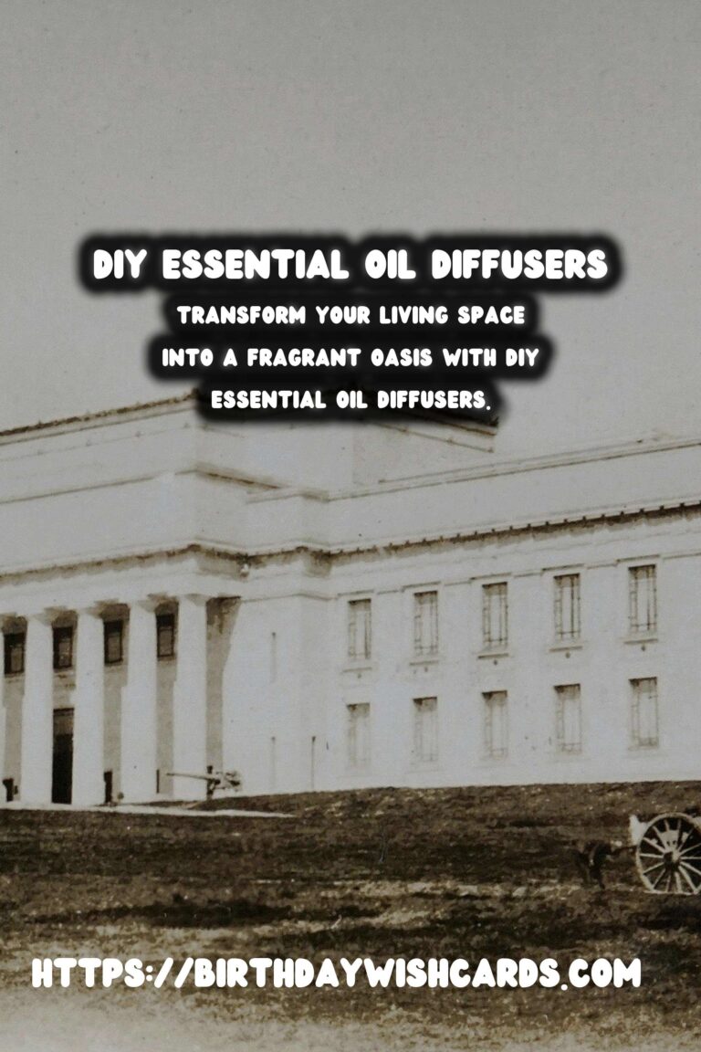 DIY Essential Oil Diffusers: Embrace Natural Scents at Home