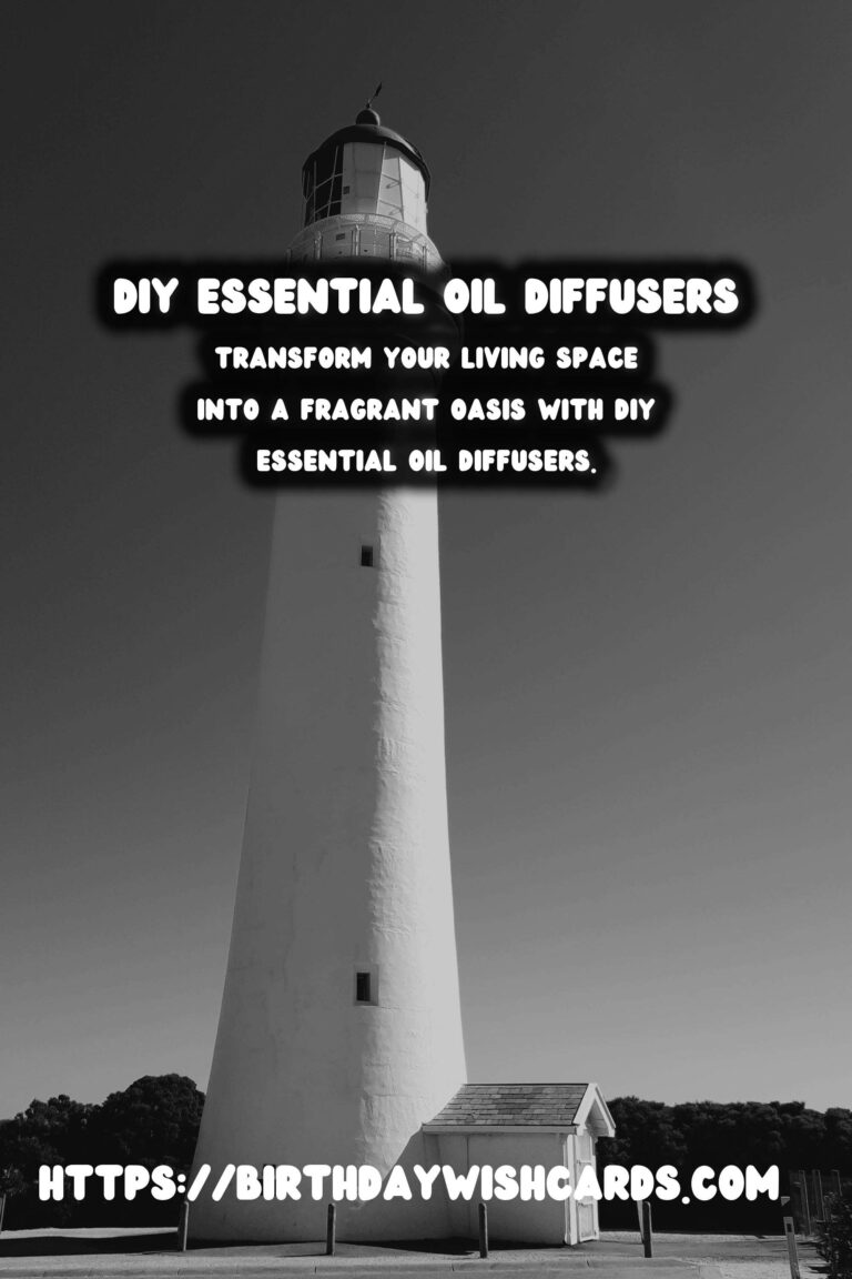 DIY Essential Oil Diffusers: Embrace Natural Scents at Home