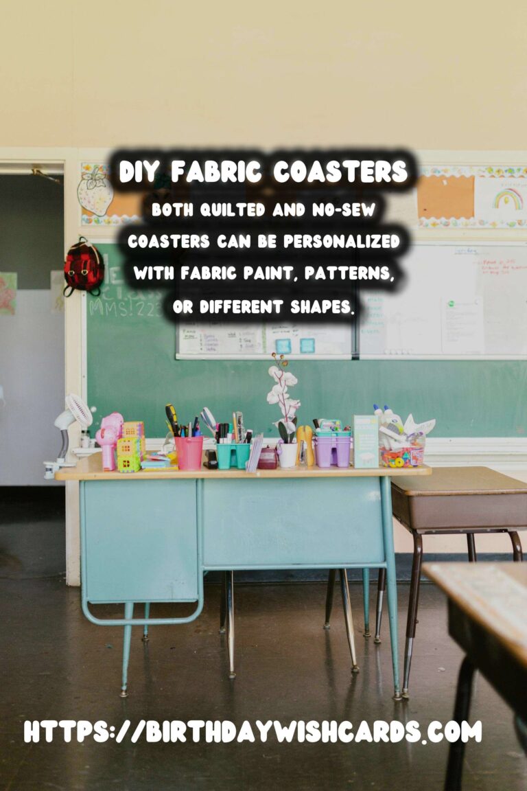 DIY Fabric Coasters: Quilted or No-Sew Options for Stylish Table Decor