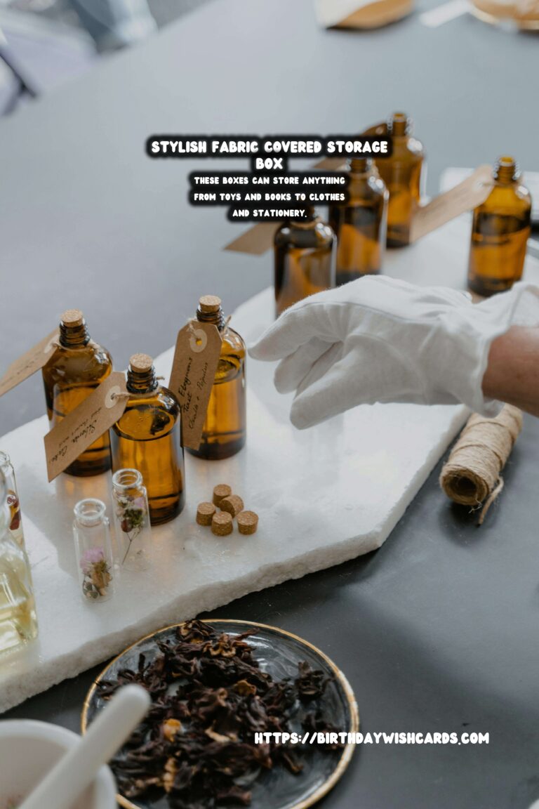 DIY Fabric Covered Storage Boxes: Organize with Style