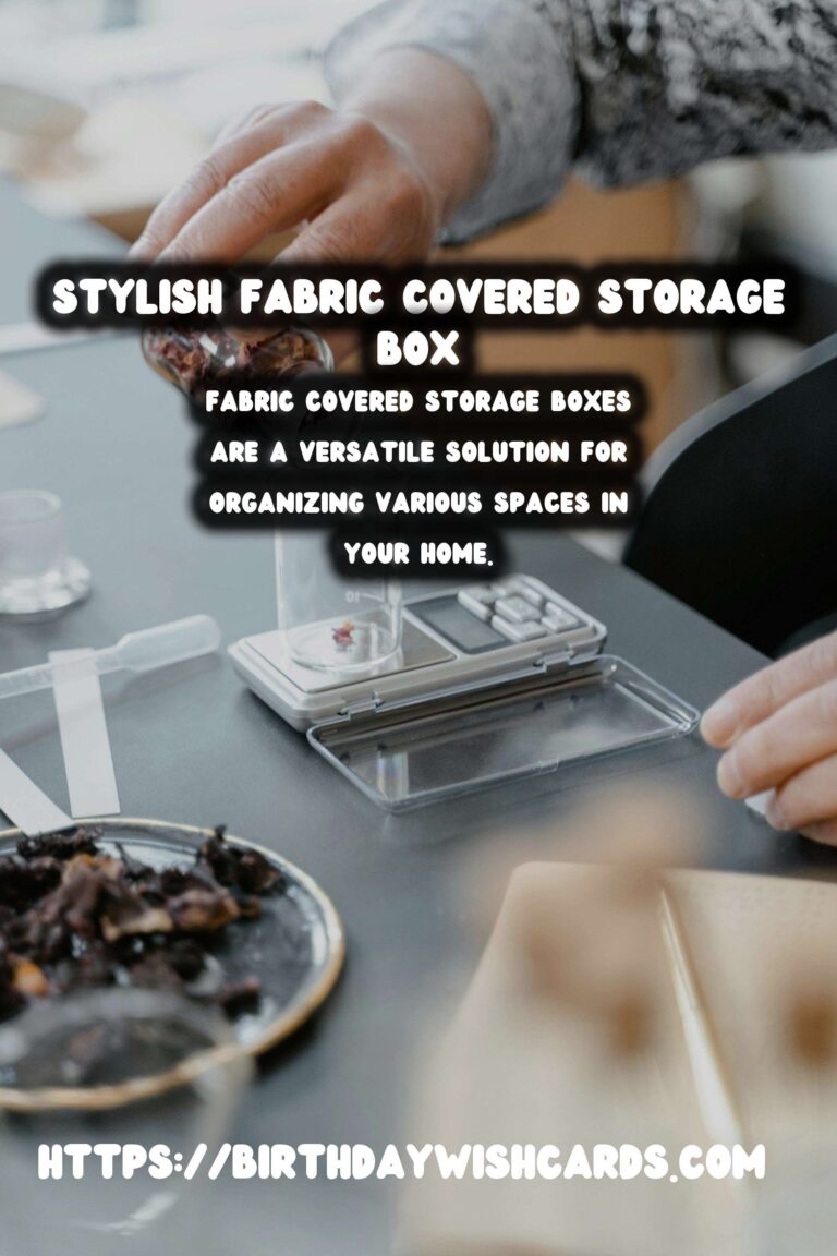 DIY Fabric Covered Storage Boxes: Organize with Style