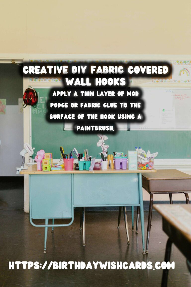 DIY Fabric Covered Wall Hooks: Enhance Your Home Decor