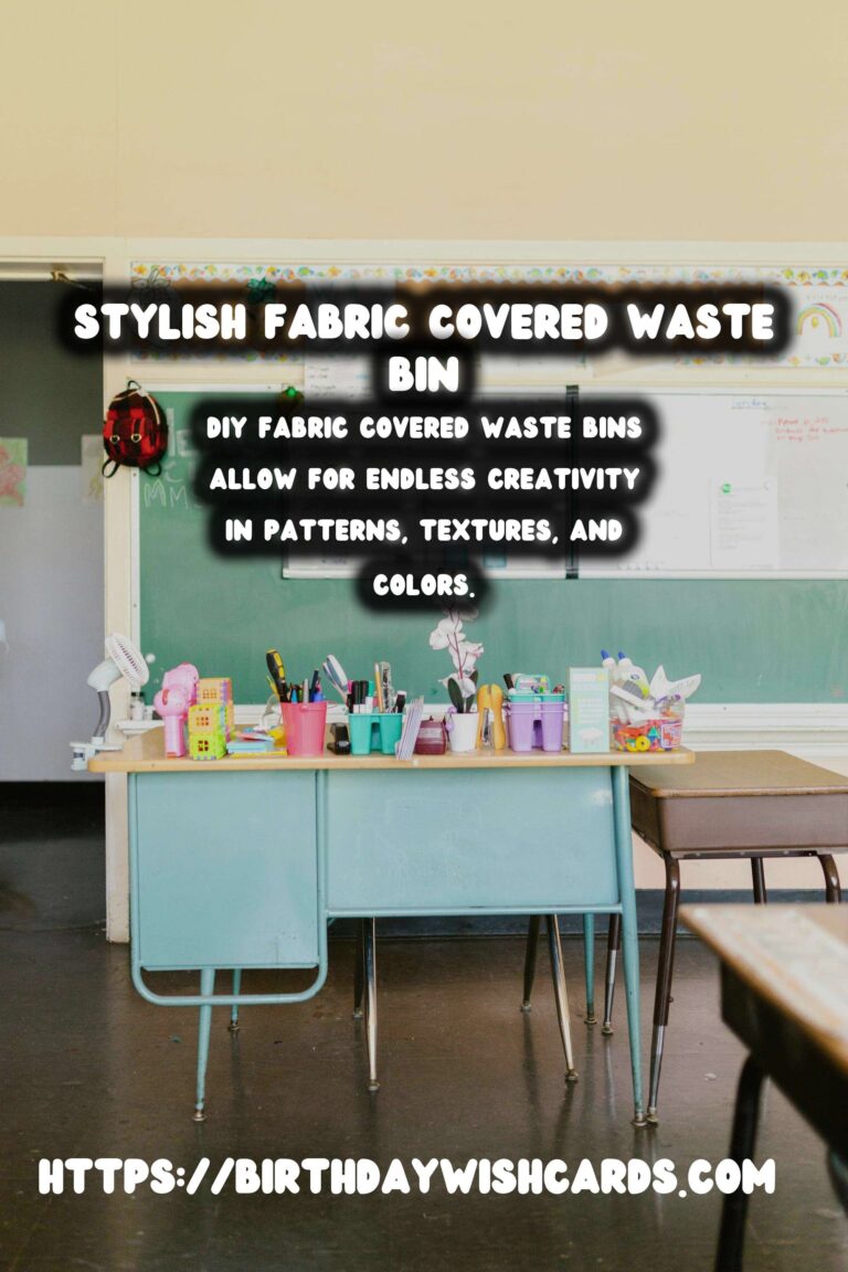 DIY Fabric Covered Waste Bins: A Stylish and Budget-Friendly Solution