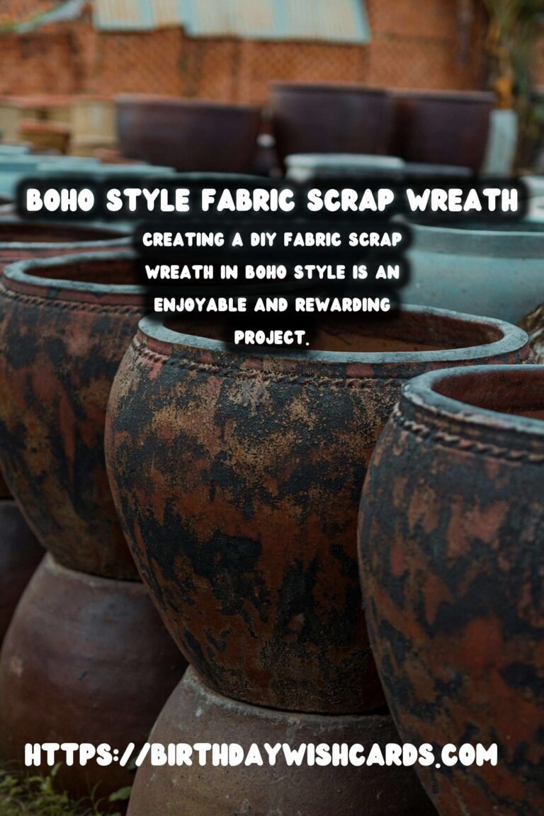 DIY Fabric Scrap Wreath: Create a Boho Style Masterpiece