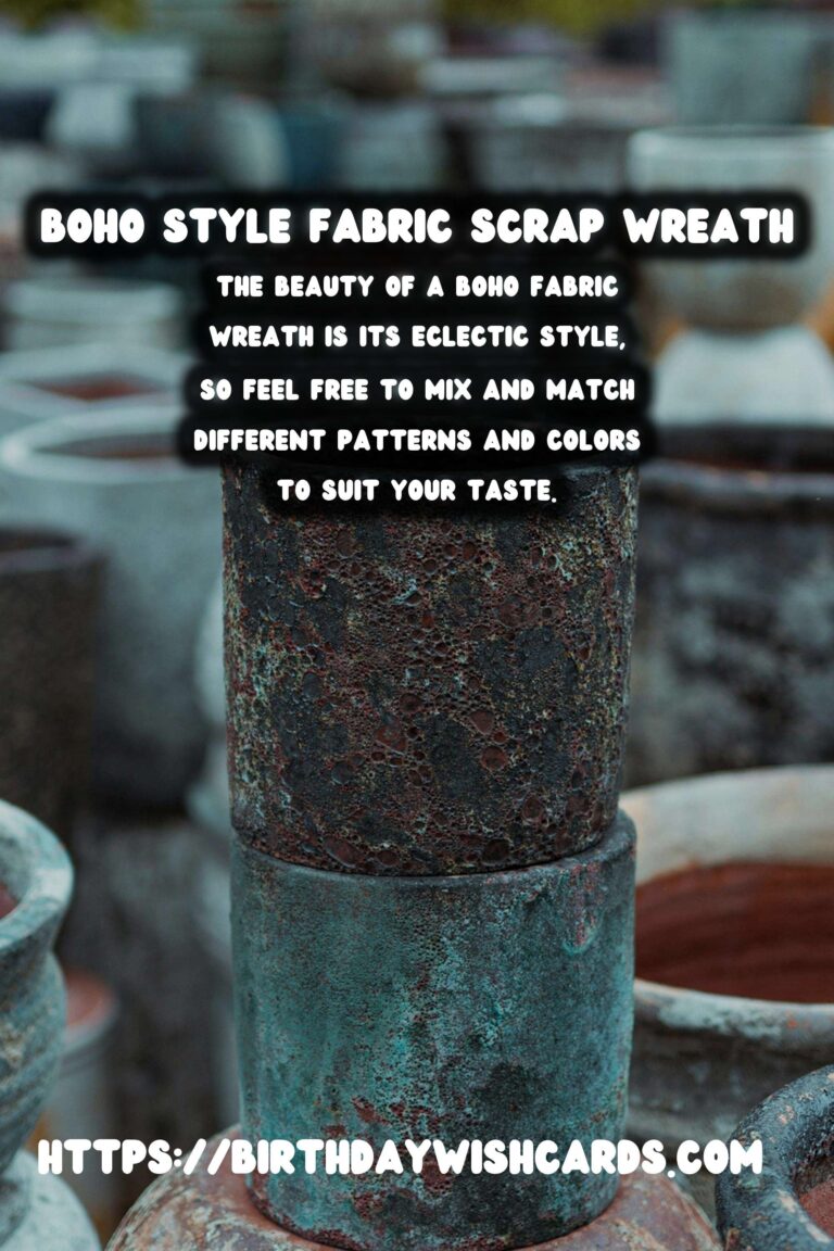DIY Fabric Scrap Wreath: Create a Boho Style Masterpiece