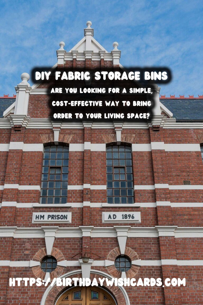 DIY Fabric Storage Bins: Organize Your Life