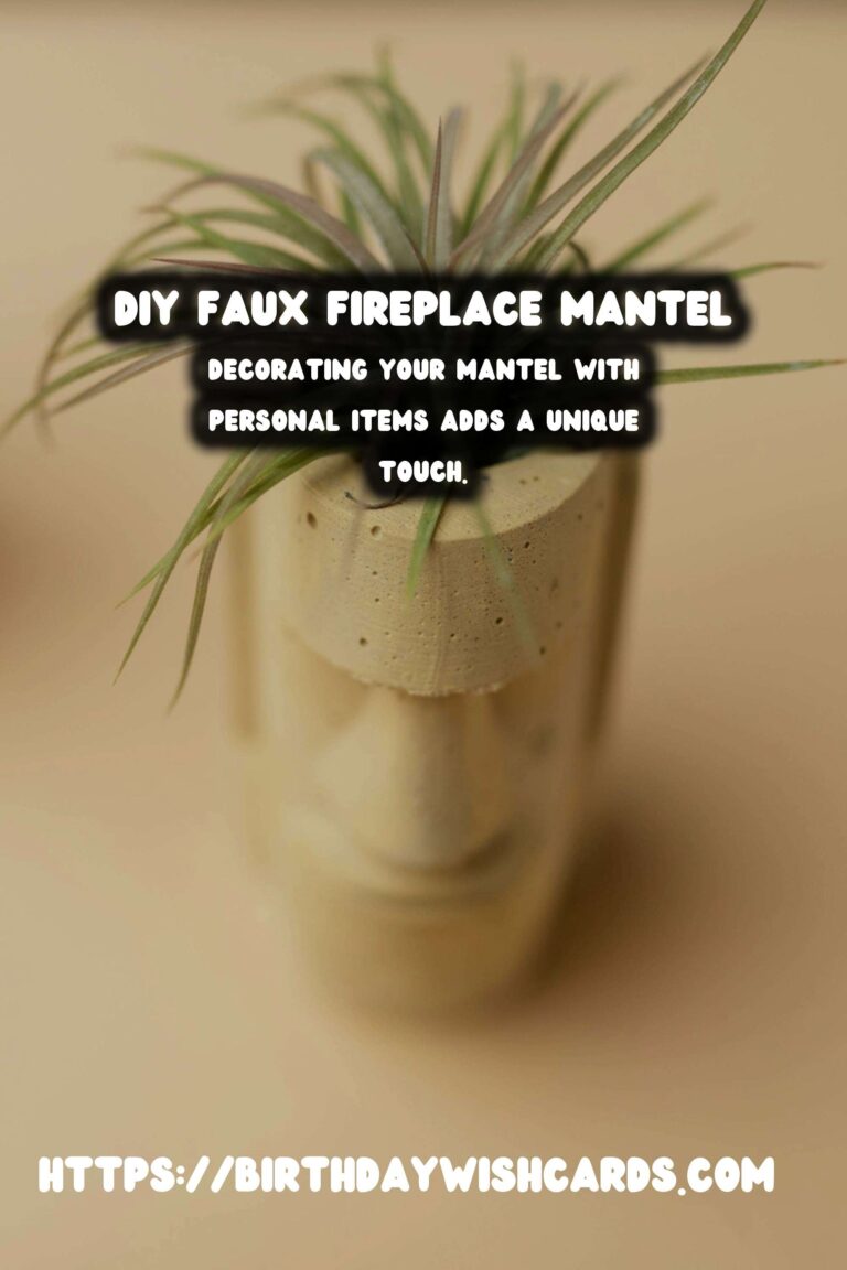 DIY Faux Fireplace Mantels: Rustic Wood