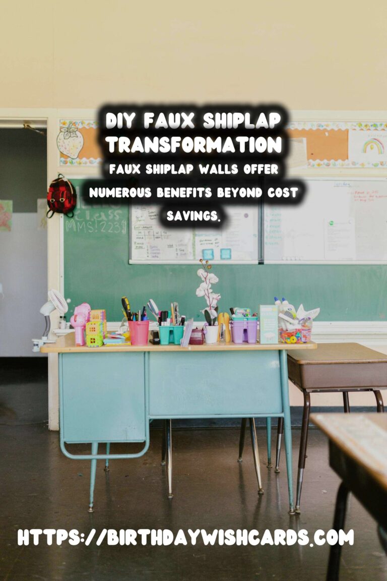 DIY Faux Shiplap Walls: Transform Your Space with Style