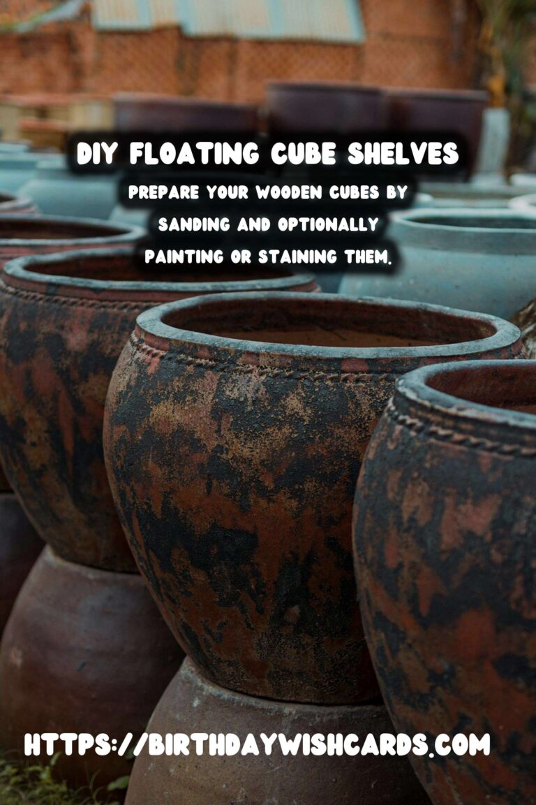DIY Floating Cube Shelves for Books: A Step-by-Step Guide