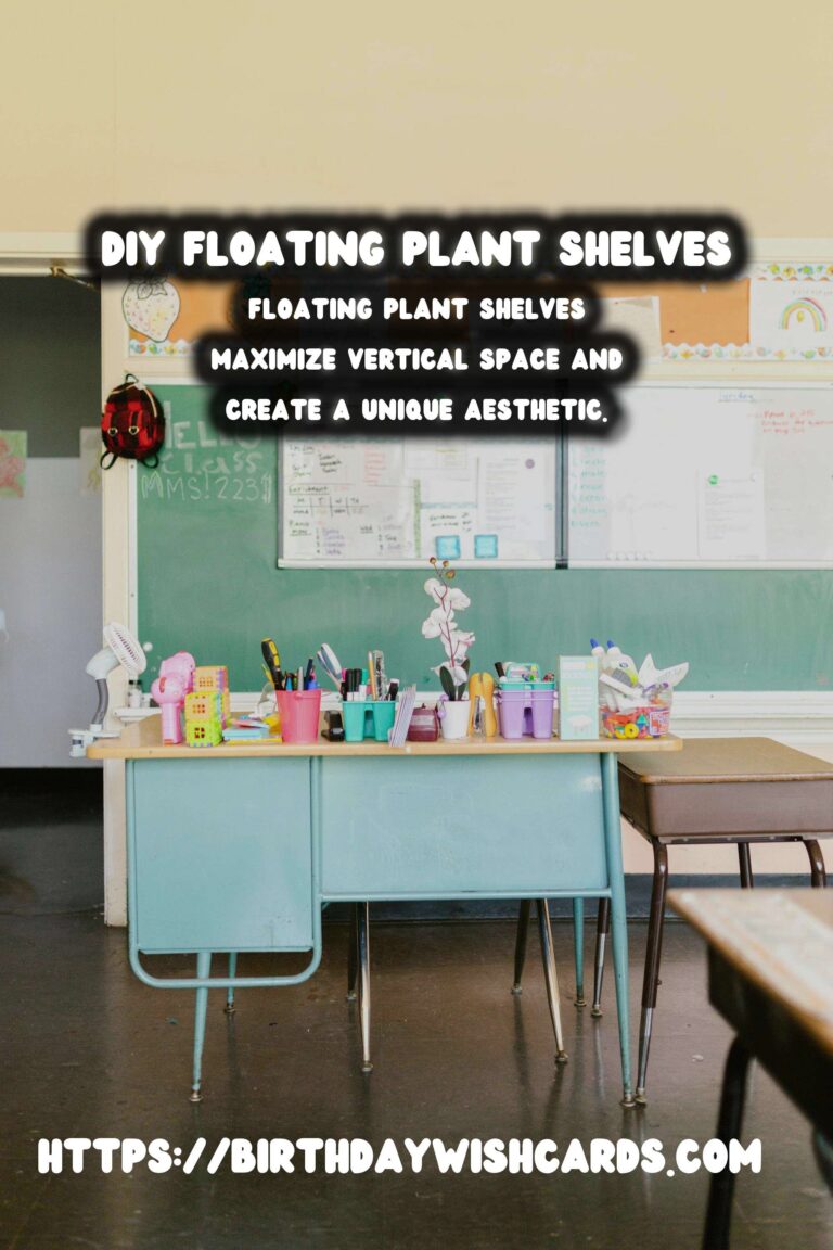 DIY Floating Plant Shelves for Small Apartments: A Space-Saving Solution