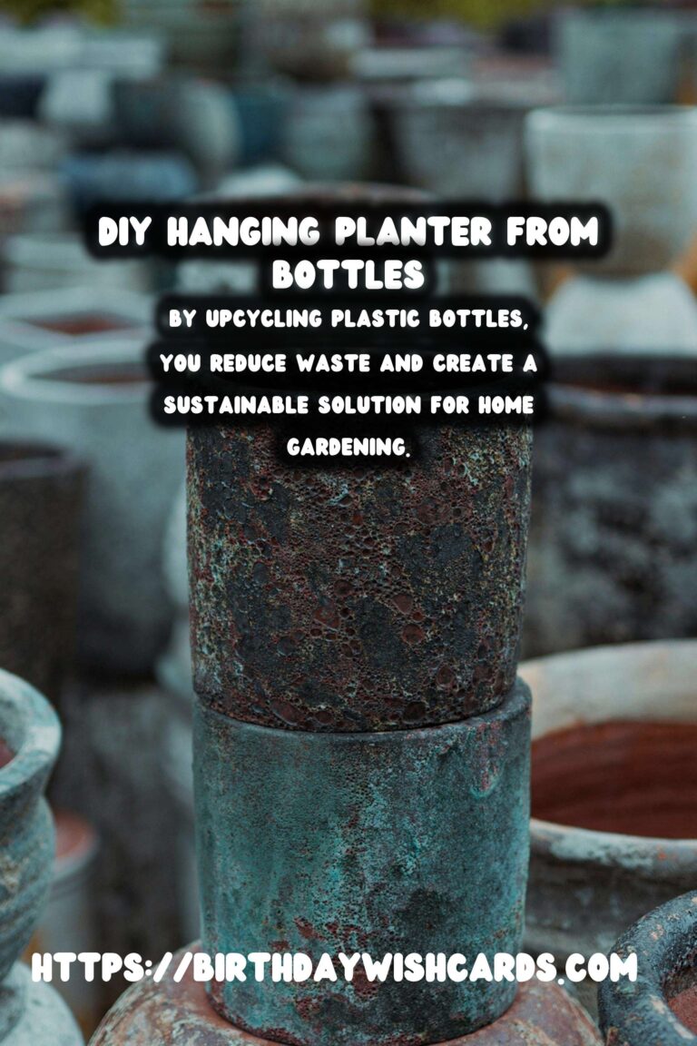 DIY Hanging Planter from Upcycled Bottles: A Step-by-Step Guide