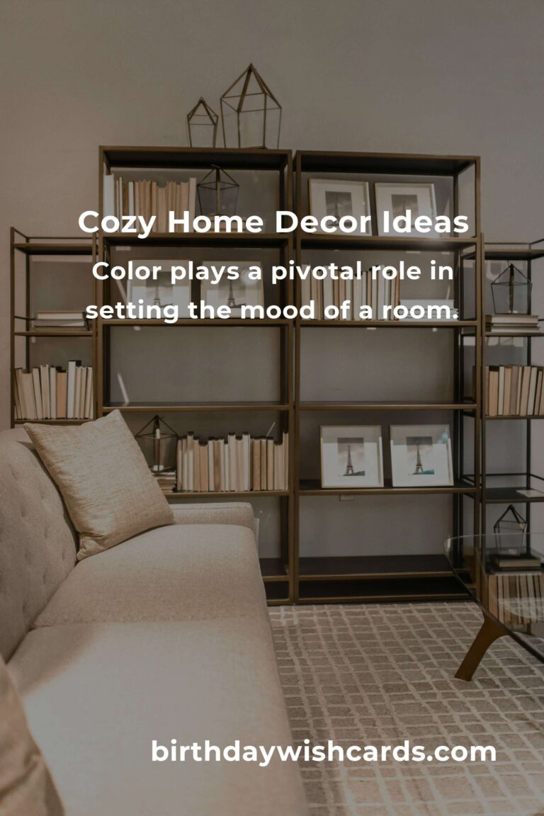 DIY Home Decor Ideas for Creating a Cozy Space
