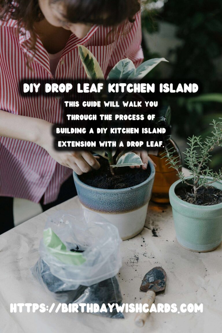 DIY Kitchen Island Extension: Drop Leaf Guide