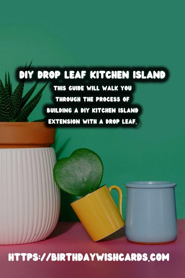 DIY Kitchen Island Extension: Drop Leaf Guide