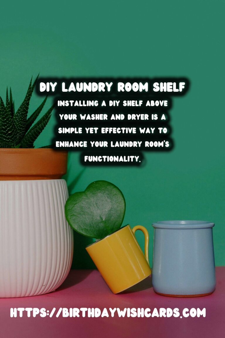 DIY Laundry Room Shelf: Optimize Space Above Washer and Dryer