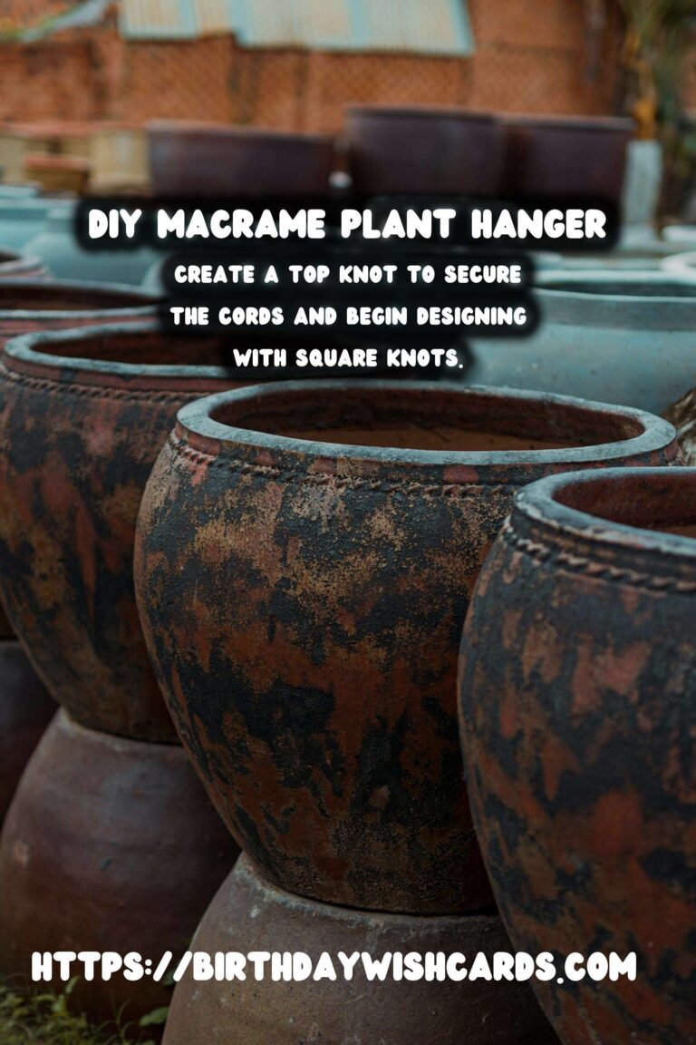 DIY Macrame Plant Hanger for Wall: A Step-by-Step Guide