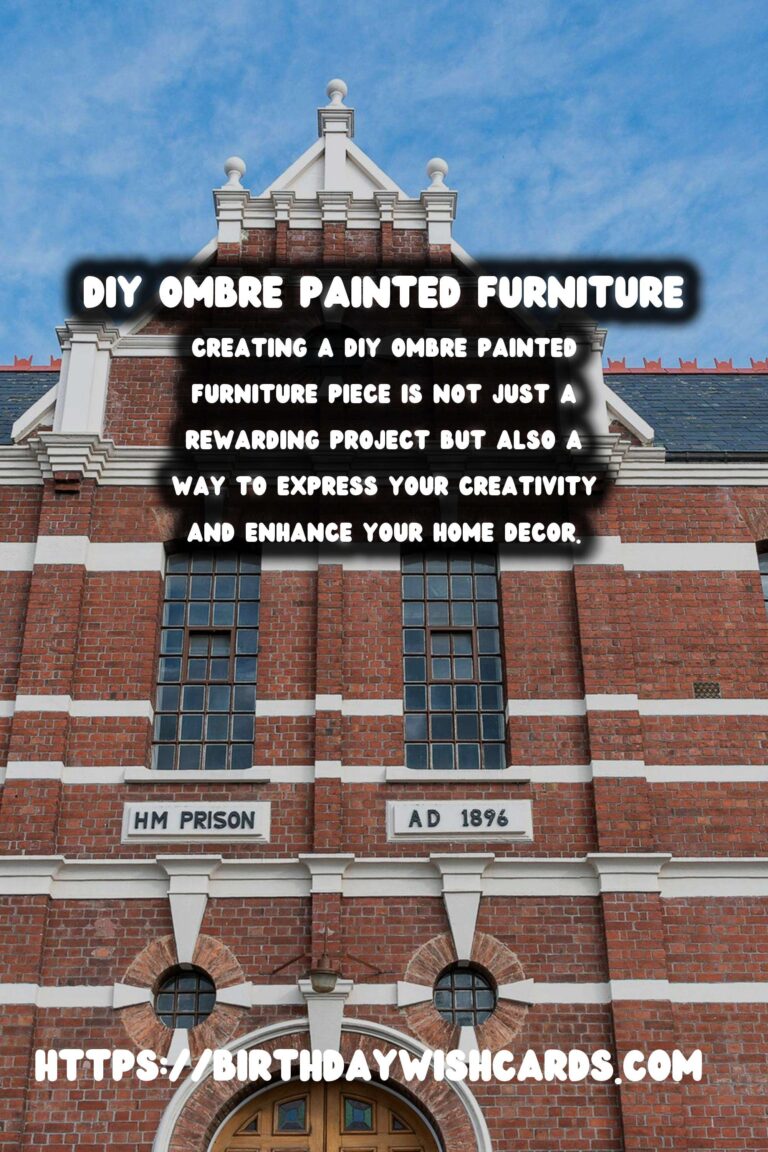 DIY Ombre Painted Furniture: Creating a Stunning Gradient Effect