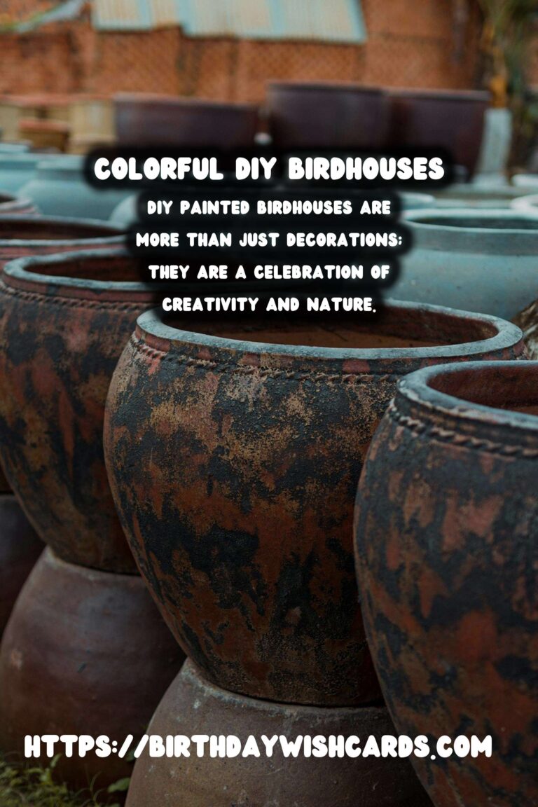 DIY Painted Birdhouses for Your Garden: A Colorful Haven for Birds