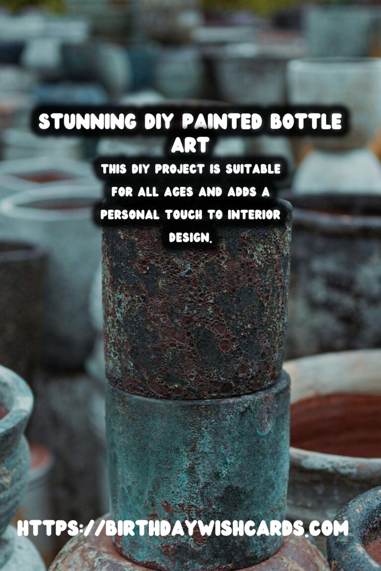 DIY Painted Bottle Art: Transform Your Bottles into Stunning Decor