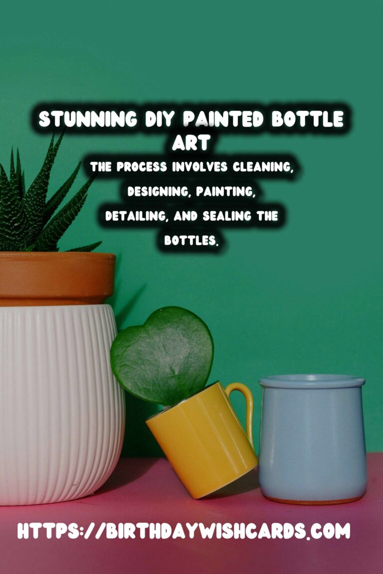 DIY Painted Bottle Art: Transform Your Bottles into Stunning Decor