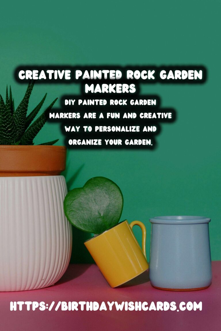 DIY Painted Rock Garden Markers: A Creative and Functional Addition to Your Garden
