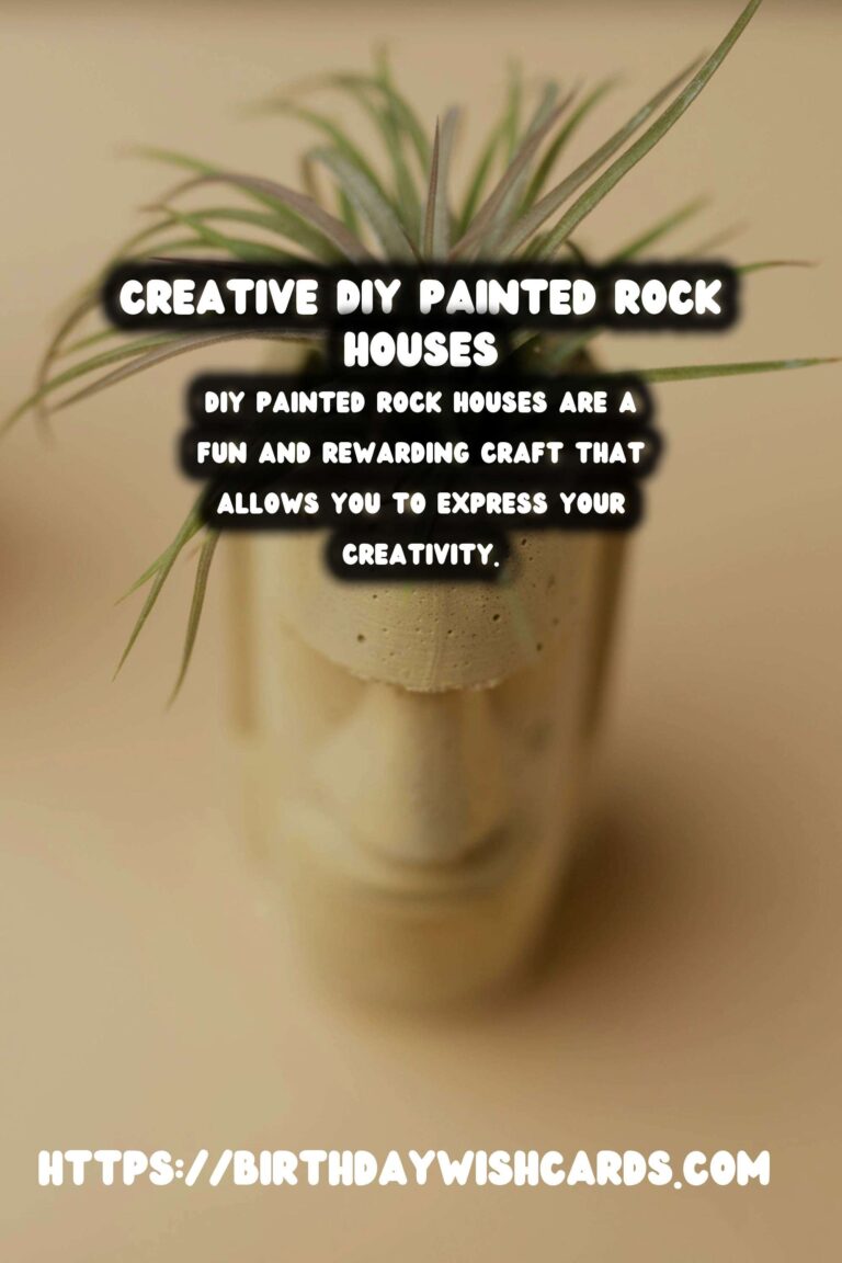 DIY Painted Rock Houses: Creative Ideas and Techniques