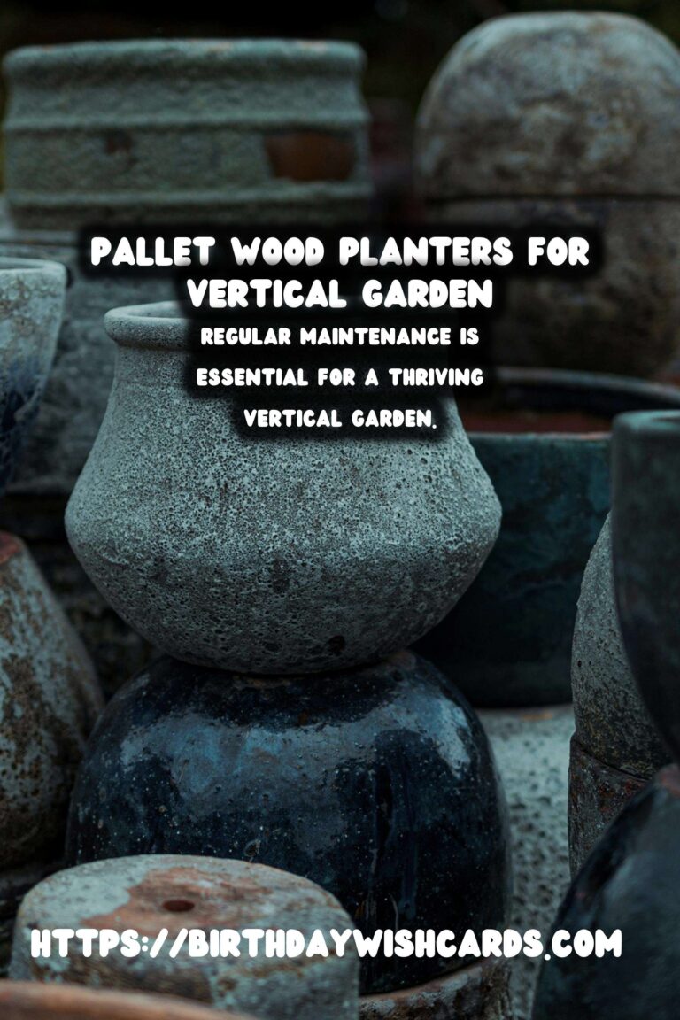 DIY Pallet Wood Planters for Creating a Vertical Garden