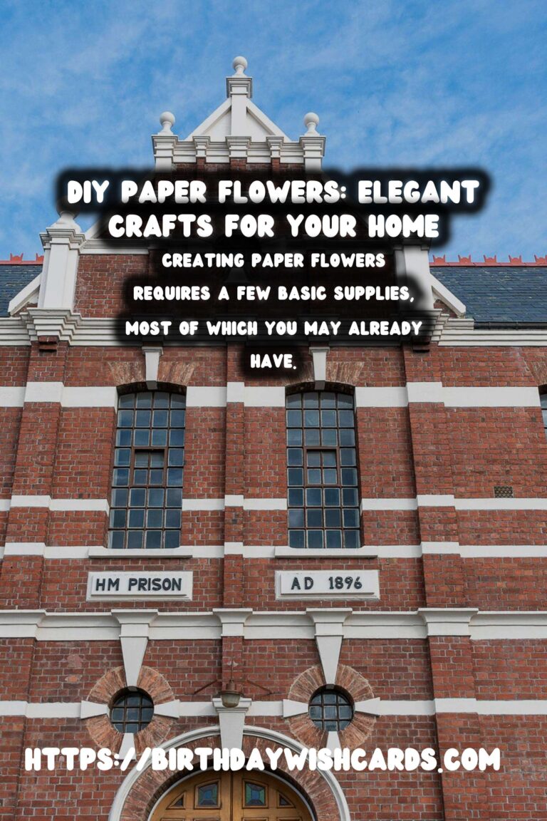 DIY Paper Flowers: Elevate Your Home Decor with Elegant Crafts