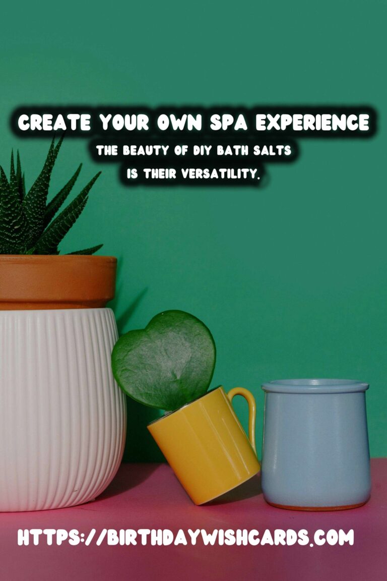 DIY Scented Bath Salts: Create Your Own Spa Experience at Home