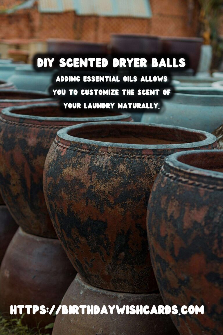 DIY Scented Dryer Balls with Essential Oils: A Natural Way to Freshen Laundry
