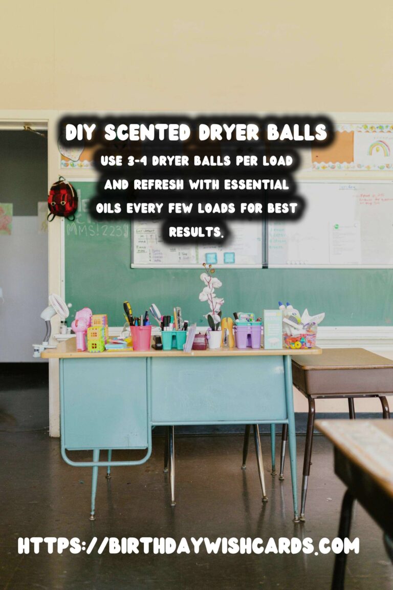 DIY Scented Dryer Balls with Essential Oils: A Natural Way to Freshen Laundry
