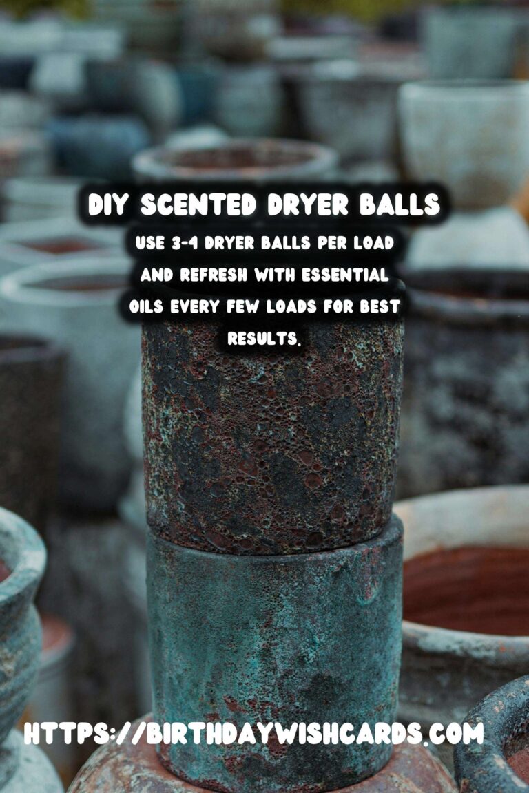 DIY Scented Dryer Balls with Essential Oils: A Natural Way to Freshen Laundry