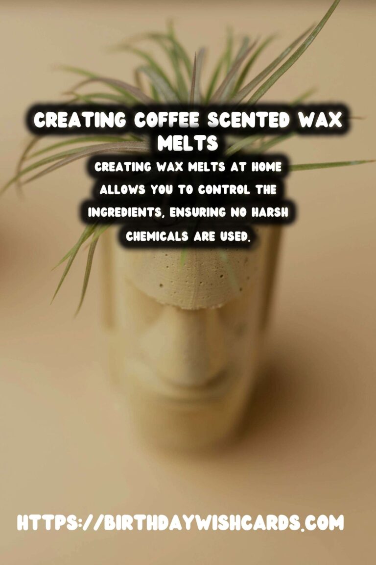DIY Scented Wax Melts with Coffee Grounds: A Comprehensive Guide