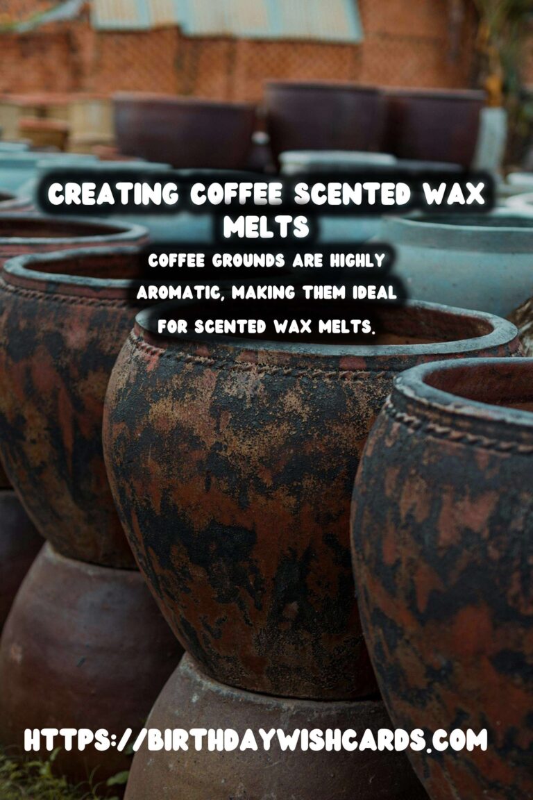 DIY Scented Wax Melts with Coffee Grounds: A Comprehensive Guide