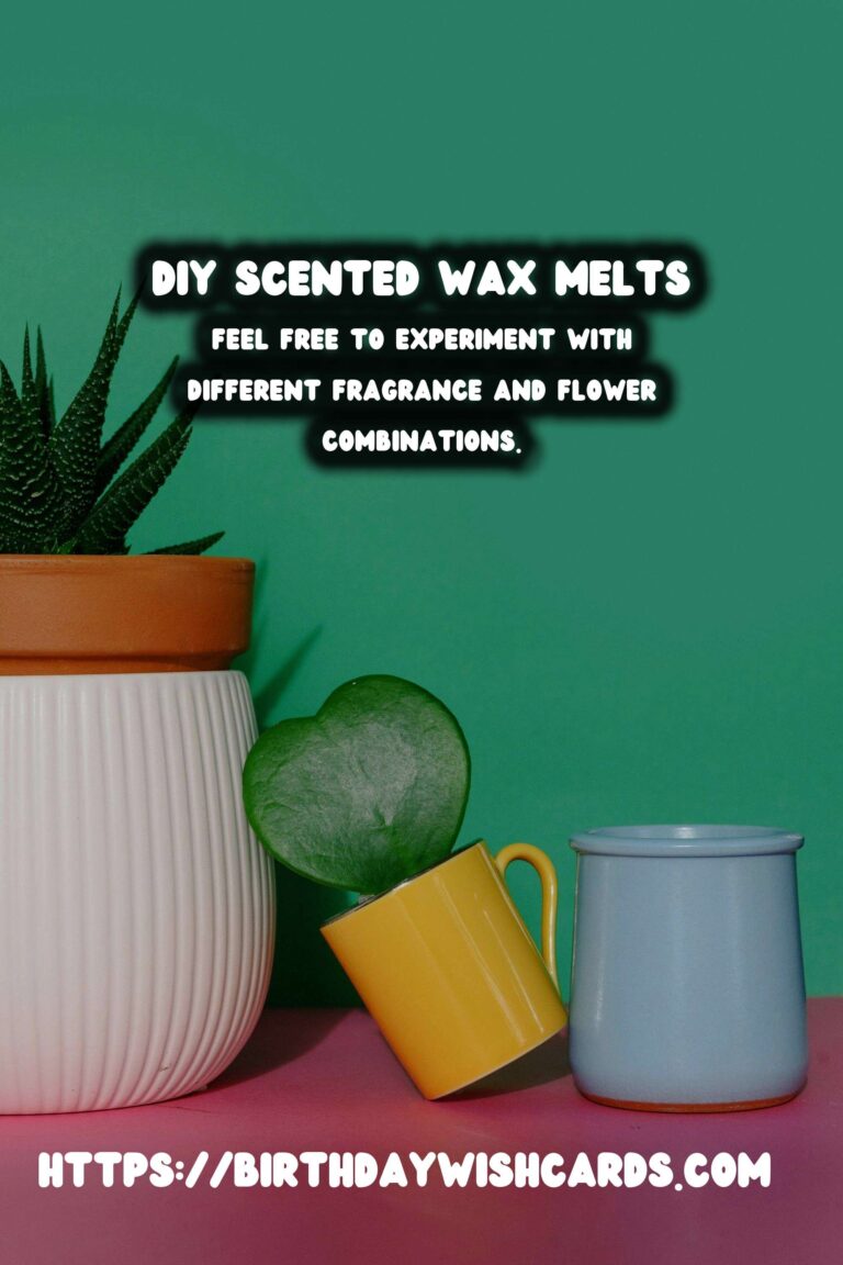 DIY Scented Wax Melts with Dried Flowers: A Complete Guide