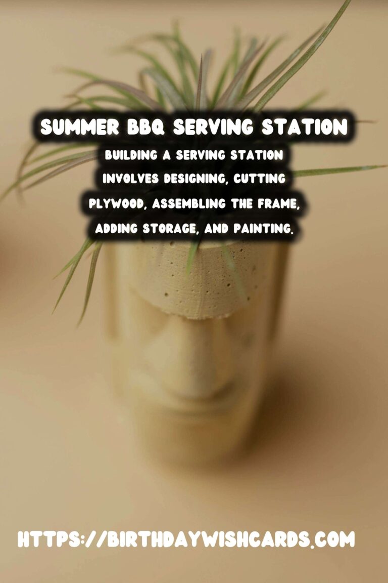 DIY Serving Station for Your Summer BBQ Grill Area