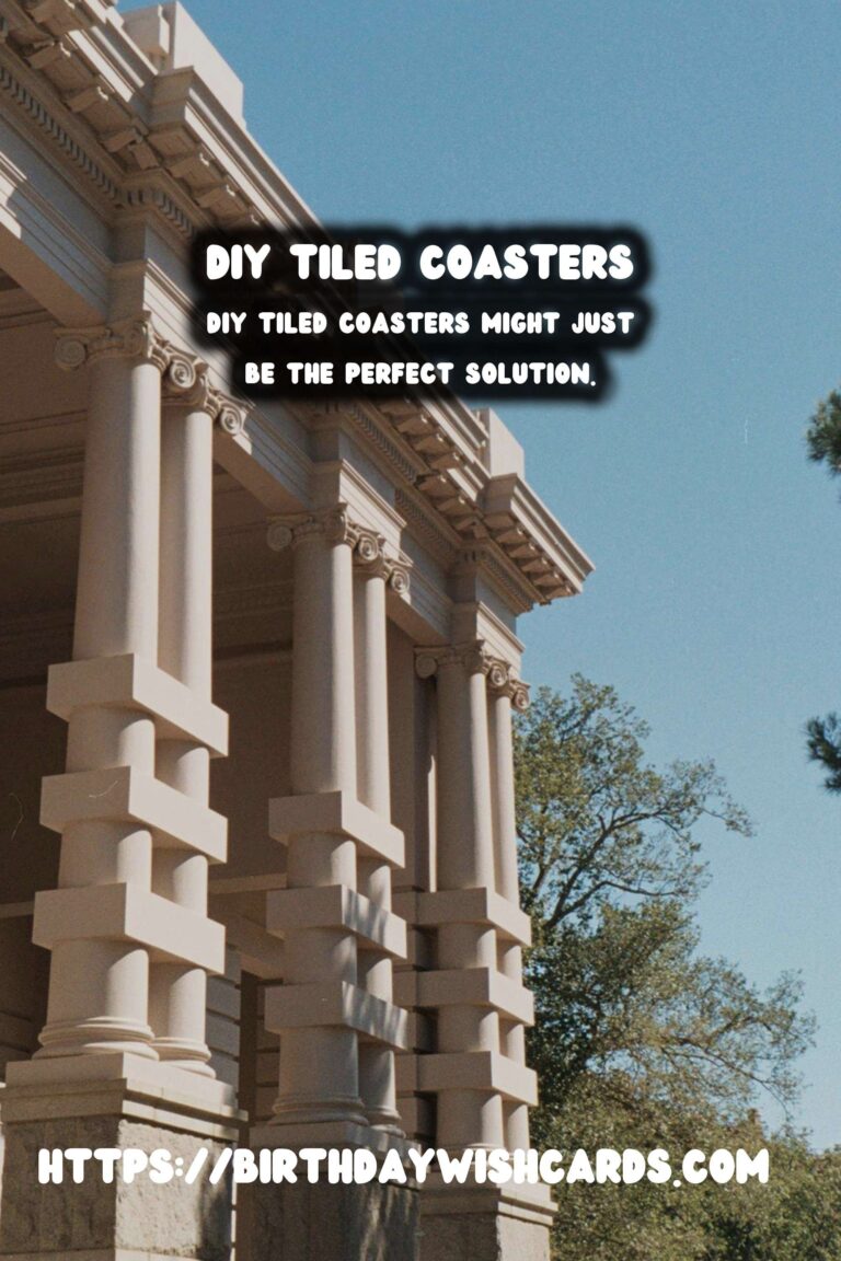 DIY Tiled Coasters: Adding a Personalized Touch to Your Home Decor