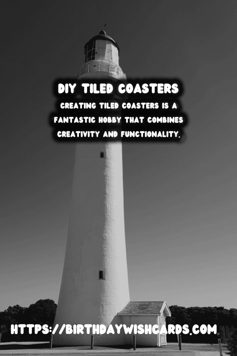 DIY Tiled Coasters: Adding a Personalized Touch to Your Home Decor