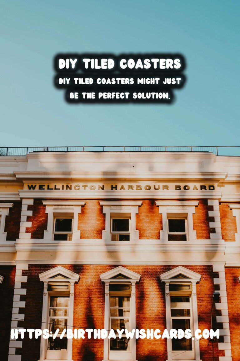 DIY Tiled Coasters: Adding a Personalized Touch to Your Home Decor