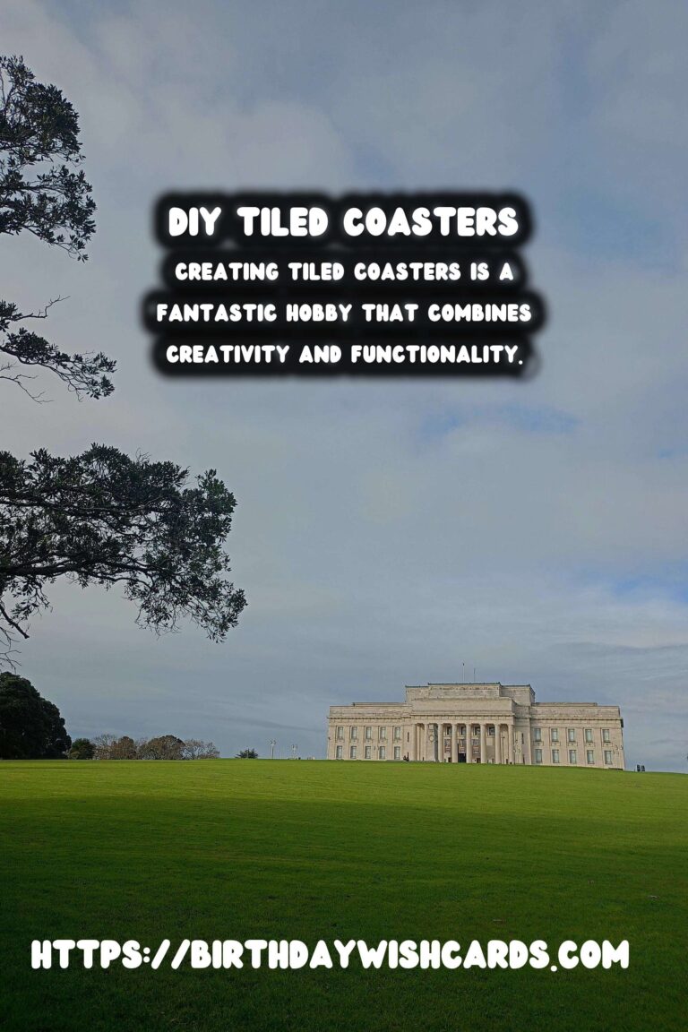 DIY Tiled Coasters: Adding a Personalized Touch to Your Home Decor