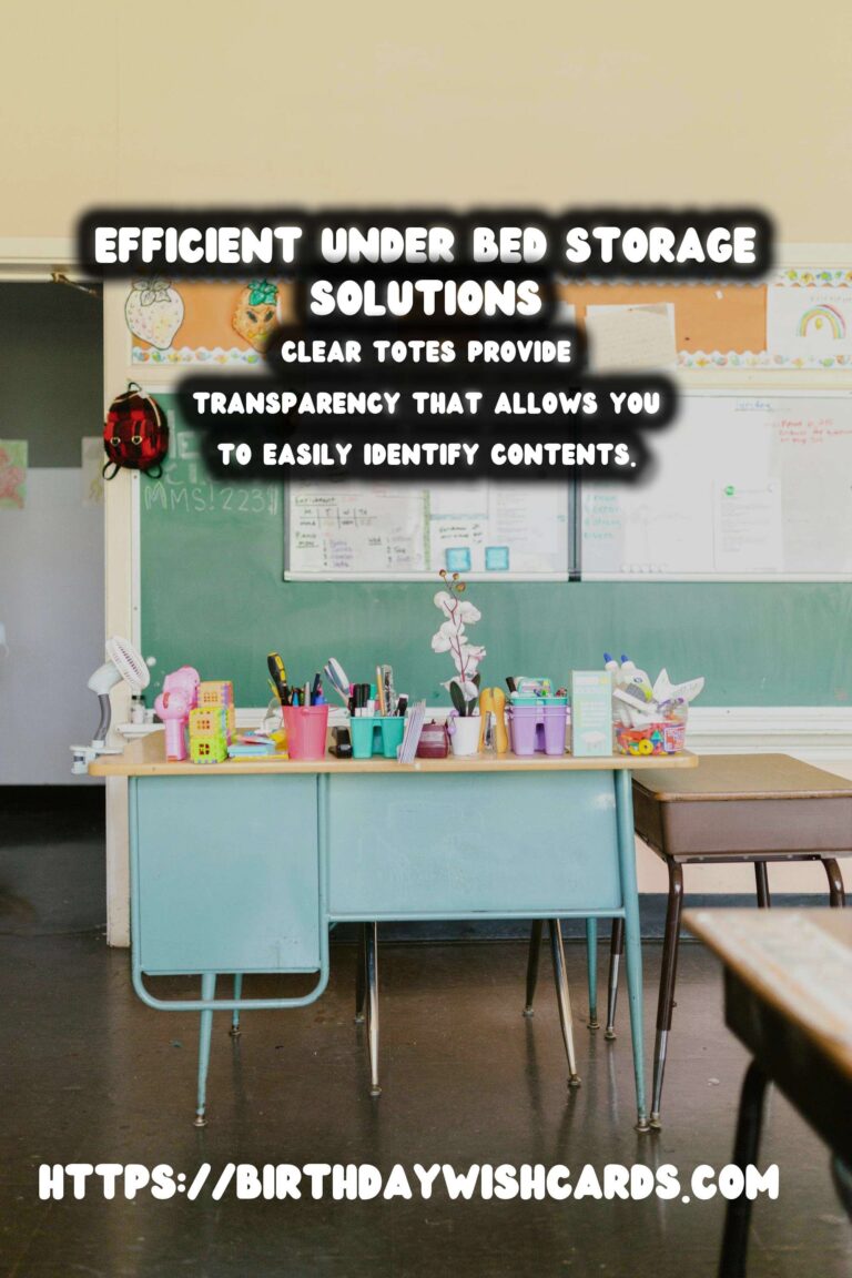 DIY Under Bed Storage Containers: Clear Totes for Efficient Space Utilization