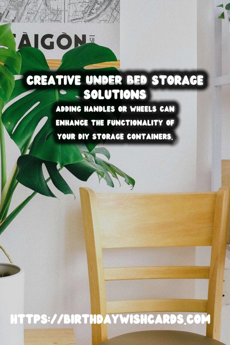 DIY Under Bed Storage Containers: Maximize Your Space with Creative Solutions