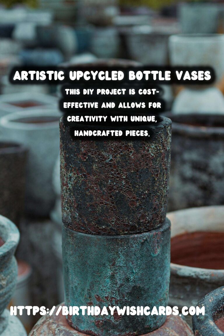 DIY Upcycled Bottle Vases: Adding an Artistic Touch to Your Decor
