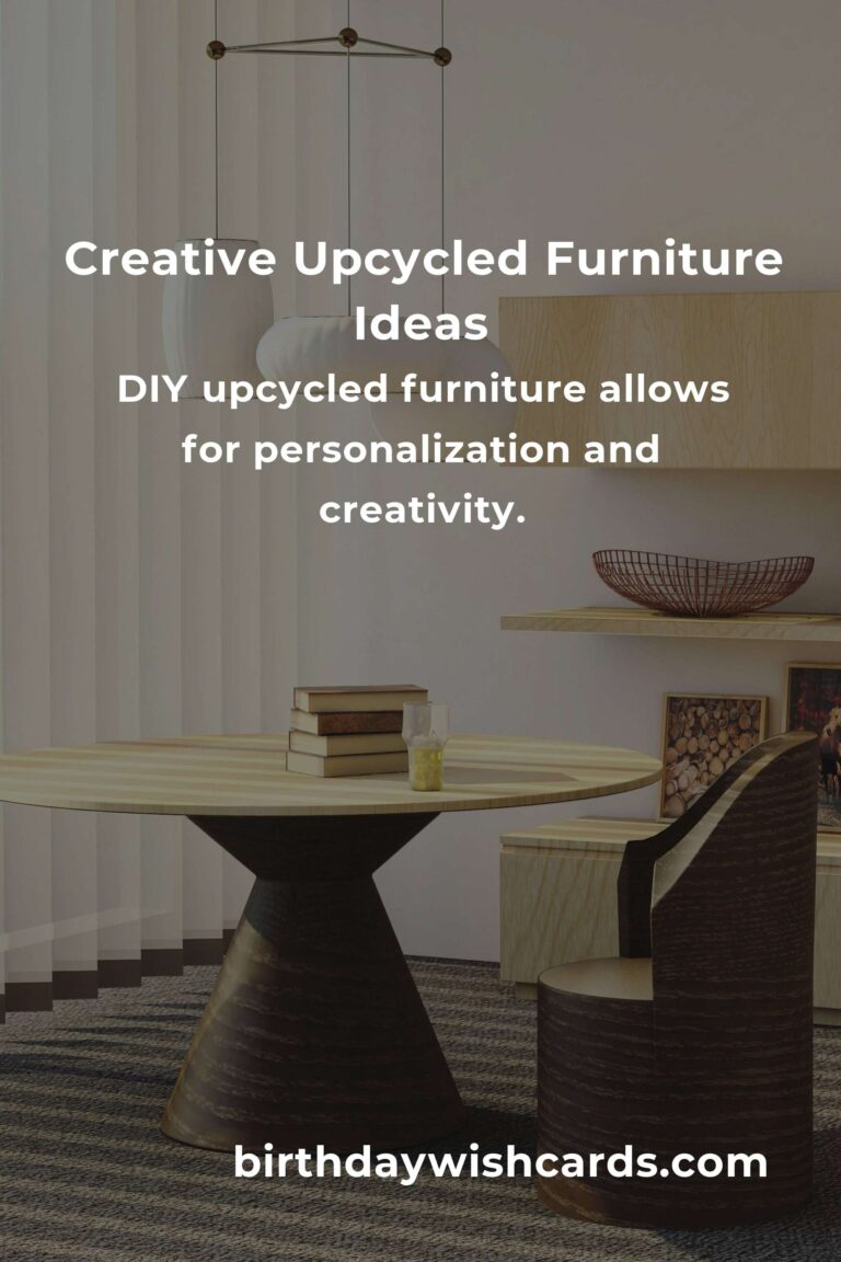 DIY Upcycled Furniture for Eco-Friendly Decor